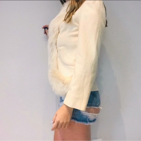 Robert Meshekoff fur lined, fine wool short coat, RARE! - Picture 4 of 7